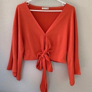 Cotton On Orange Crop Top